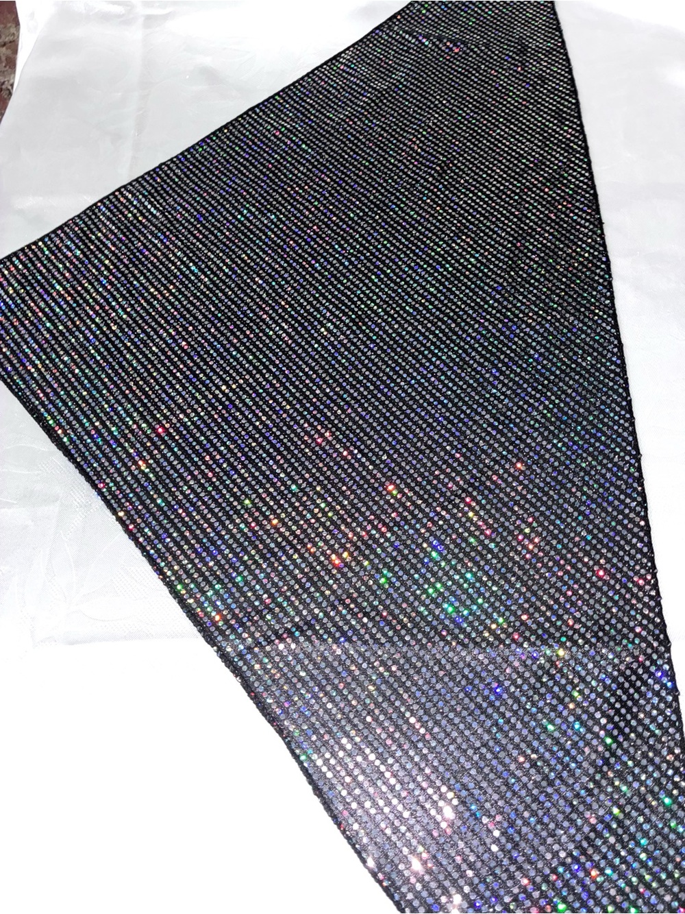 Black Holographic Bandana - Picture 3 of 4